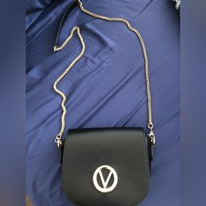 Black Valentino purse with gold hardware